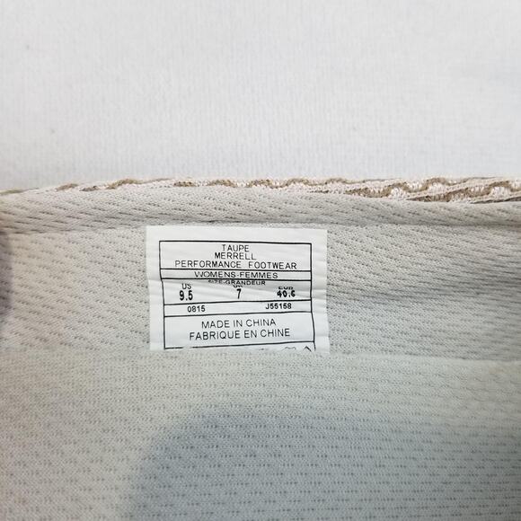 Merrell Womens 9.5 Taupe Mary Jane Mesh Walking Shoes Comfort Strap Lightweight - Picture 5 of 10